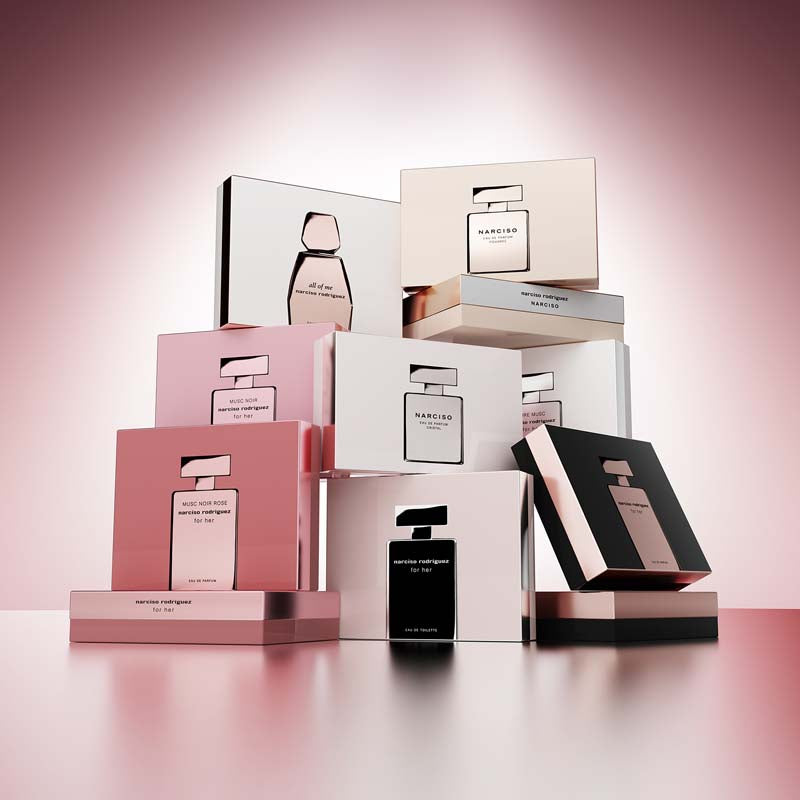 Narciso Rodriguez For Her MUSC NOIR ROSE Confezione 50 ML Eau de Parfum + 50 ML Body Lotion + 50 ML Shower Gel