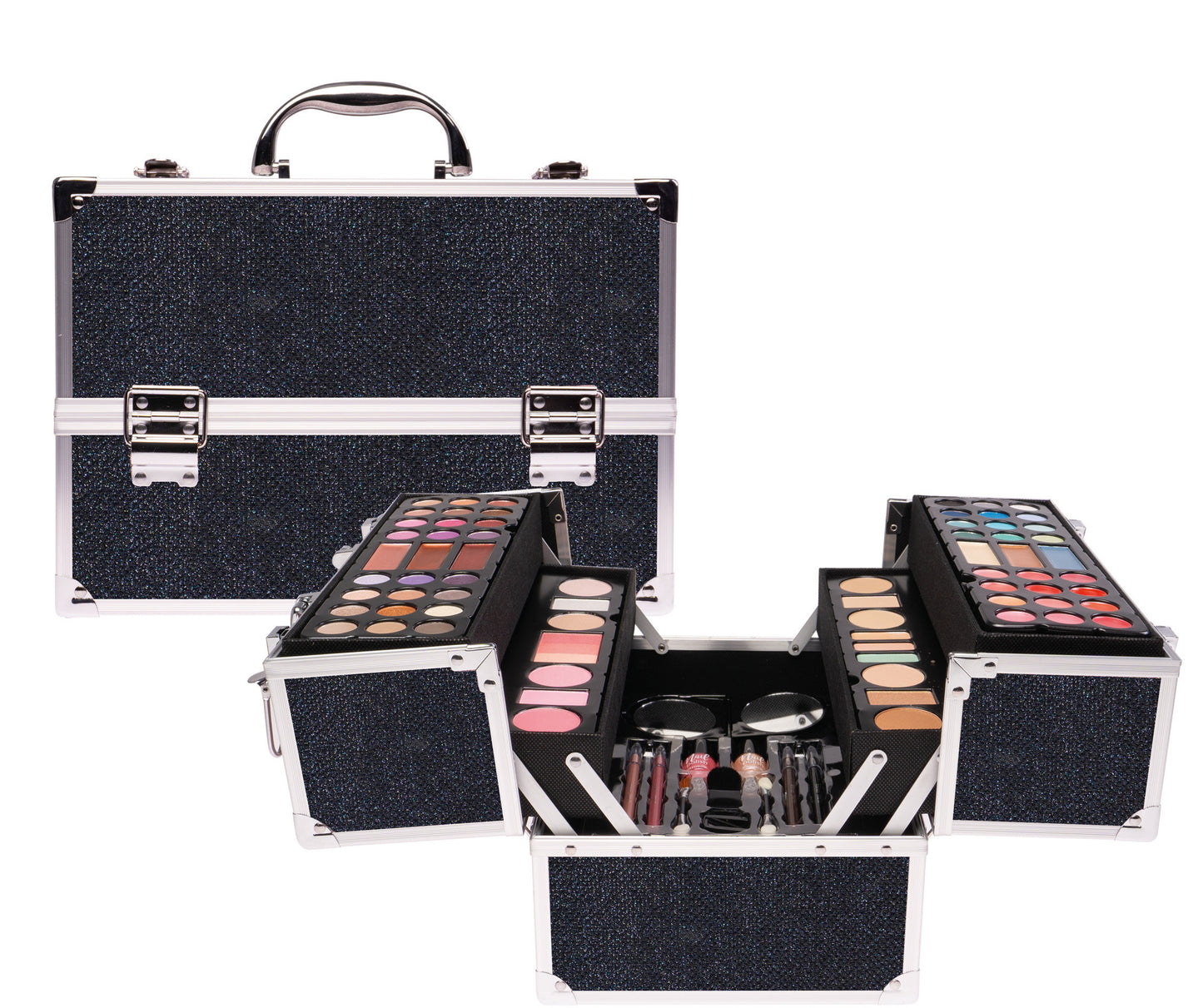 Naima Cosmetic Case Make-up Black Glitter XL