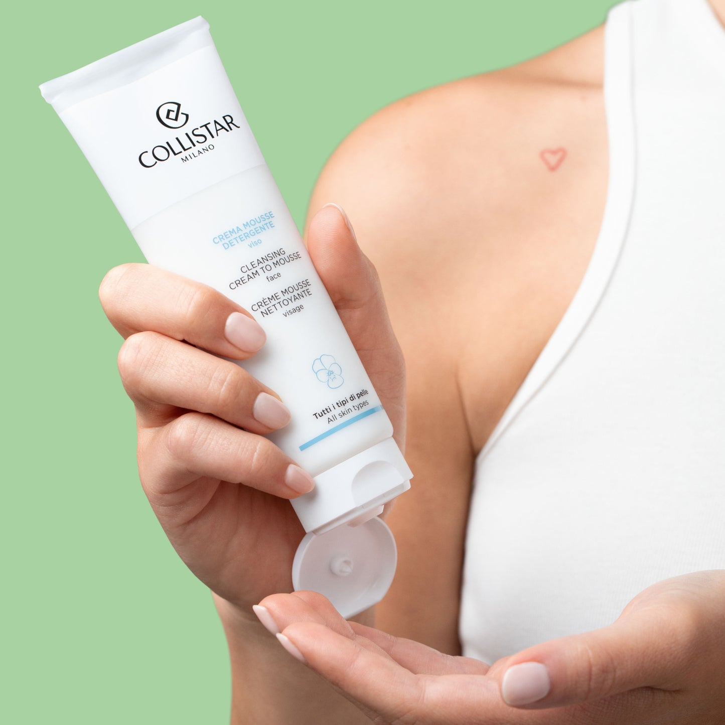 Crema Mousse Detergente Viso