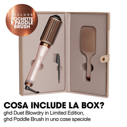 ghd duet blowdry hair dryer brush festive gift set in cashmere collection