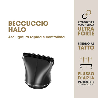 ghd Speed - Beccuccio largo Halo per lo styling - nero
