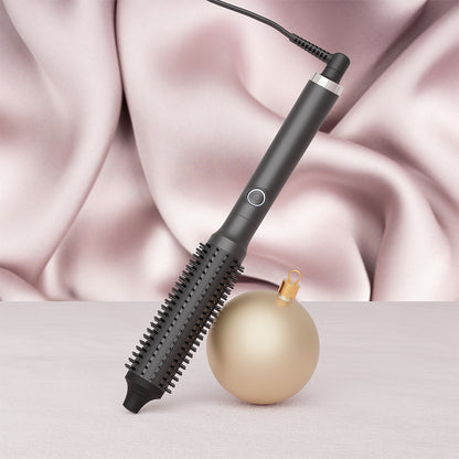 ghd rise hot brush festive gift set in black