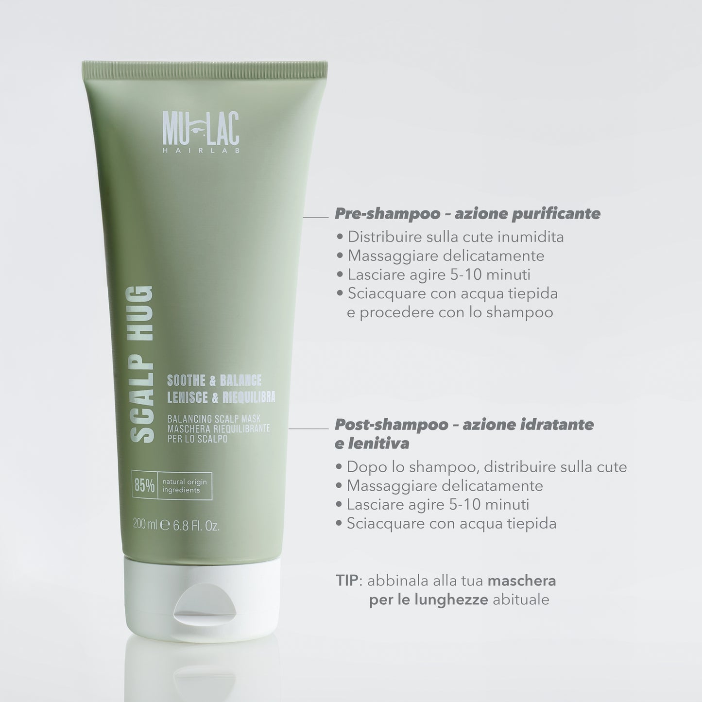 Mulac Scalp Hug Maschera Riequilibrante per lo Scalpo