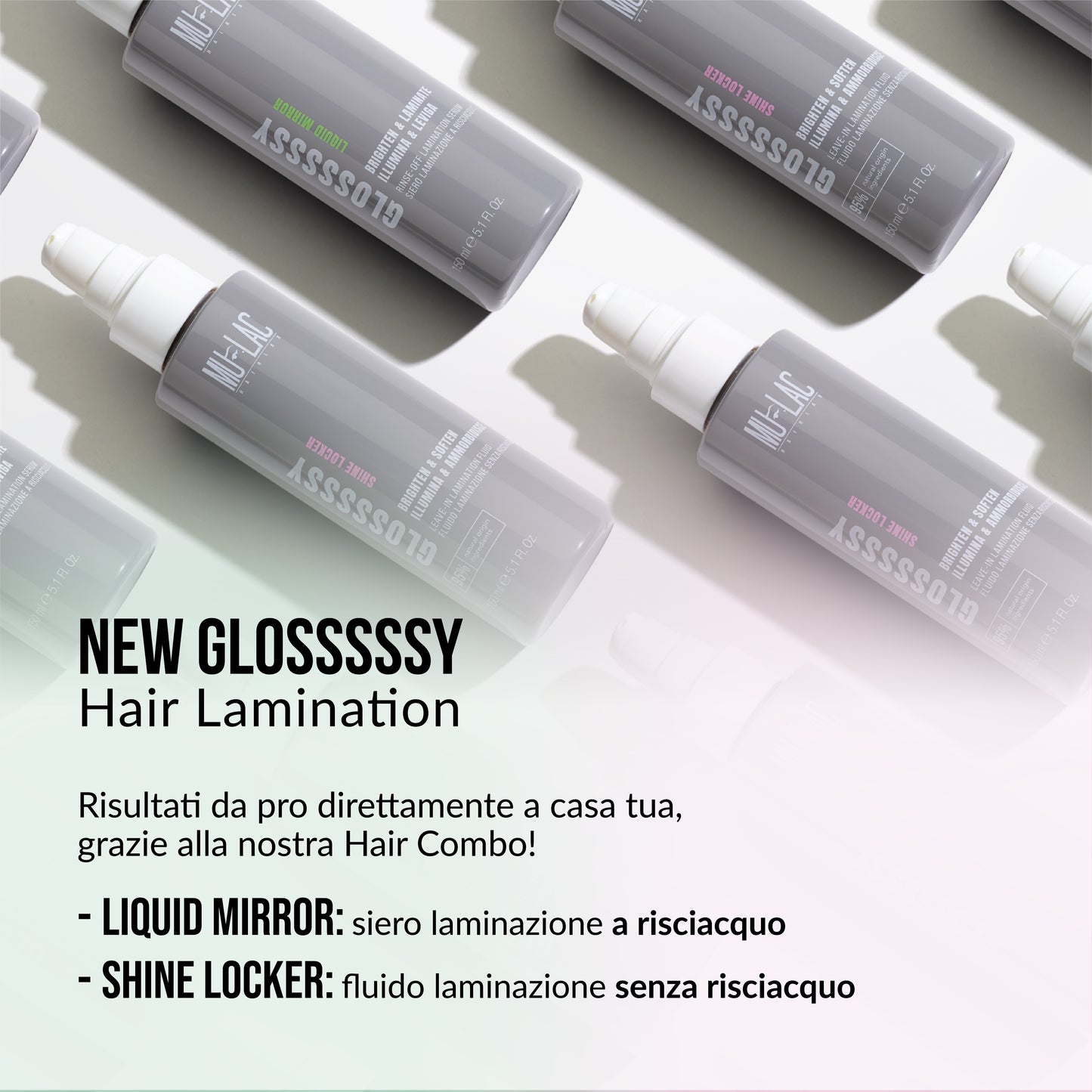 Mulac GLOSSSSSY LIQUID MIRROR Siero Laminazione a Risciacquo