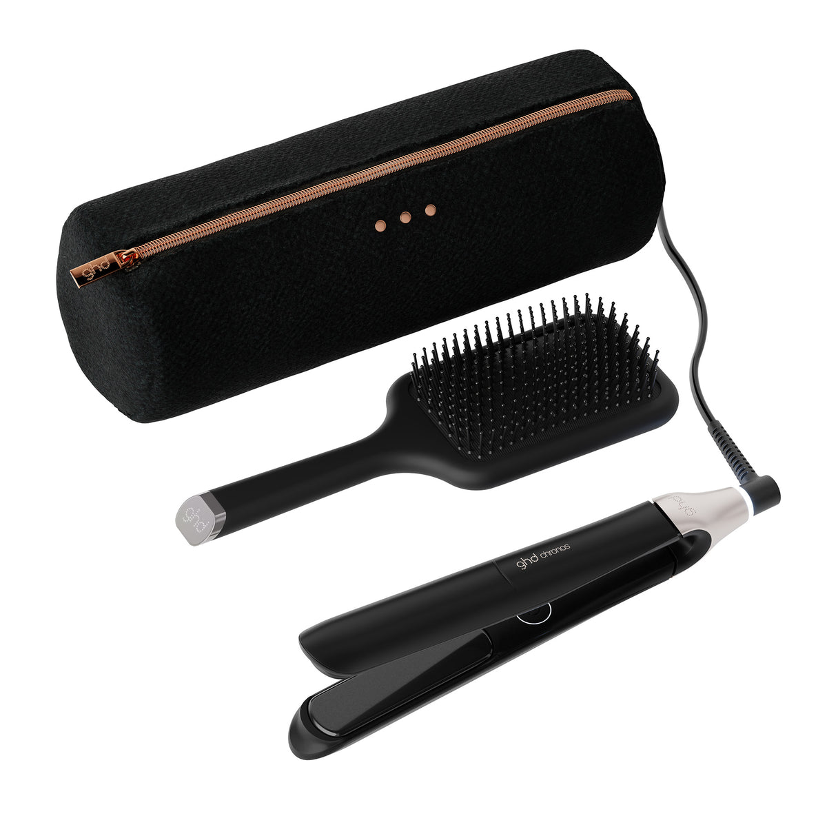 ghd chronos festive gift set in black