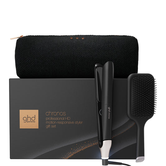 ghd chronos festive gift set in black